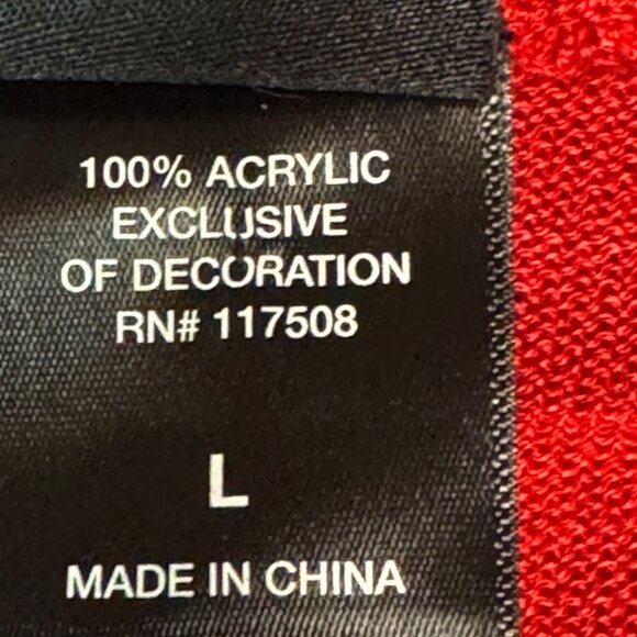 Star Wars R2-D2 Christmas Sweater Red Acrylic Large - Picture 4 of 13